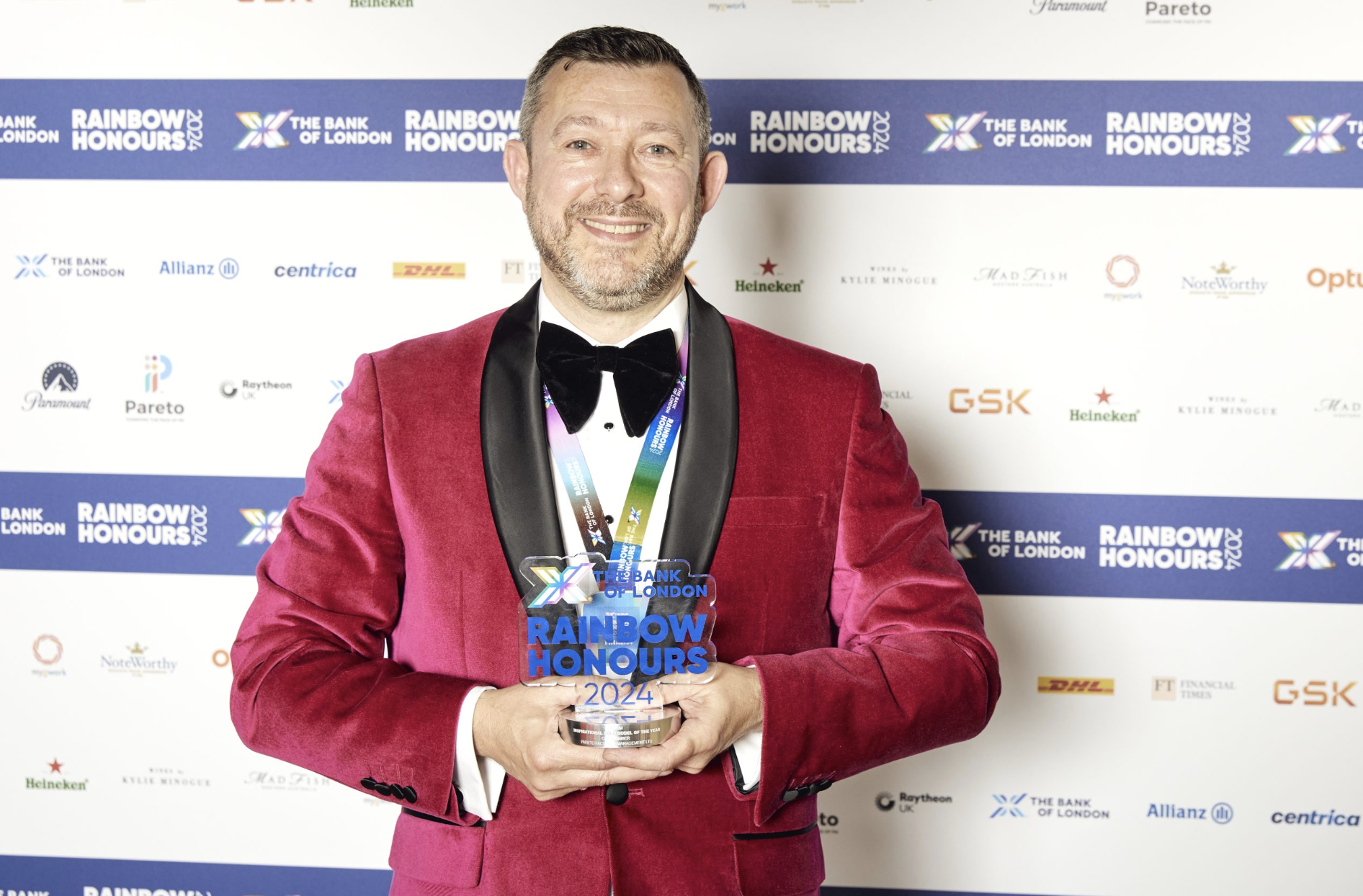 Pareto’s Colin Kimber Wins Role Model Of The Year at The Bank of London Rainbow Honours